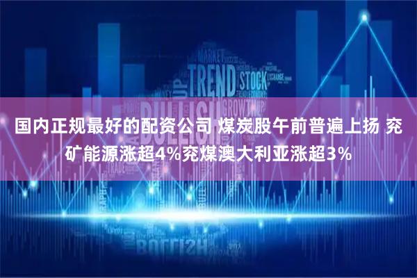 国内正规最好的配资公司 煤炭股午前普遍上扬 兖矿能源涨超4%兖煤澳大利亚涨超3%